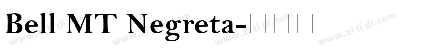 Bell MT Negreta字体转换
